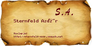 Sternfeld Azár névjegykártya